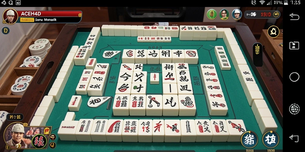 Screenshot ACEH4D yang menunjukkan gameplay Mahjong yang seru.