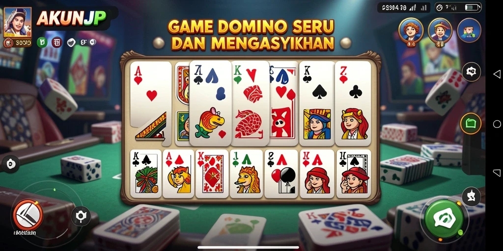 Tampilan gameplay seru dalam AKUNJP yang mengasyikkan.