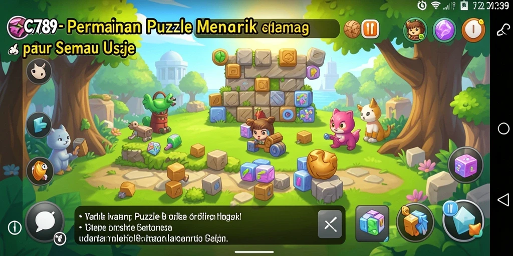 Screenshot utama C789 menampilkan gameplay seru dan menantang dari Puzzle.