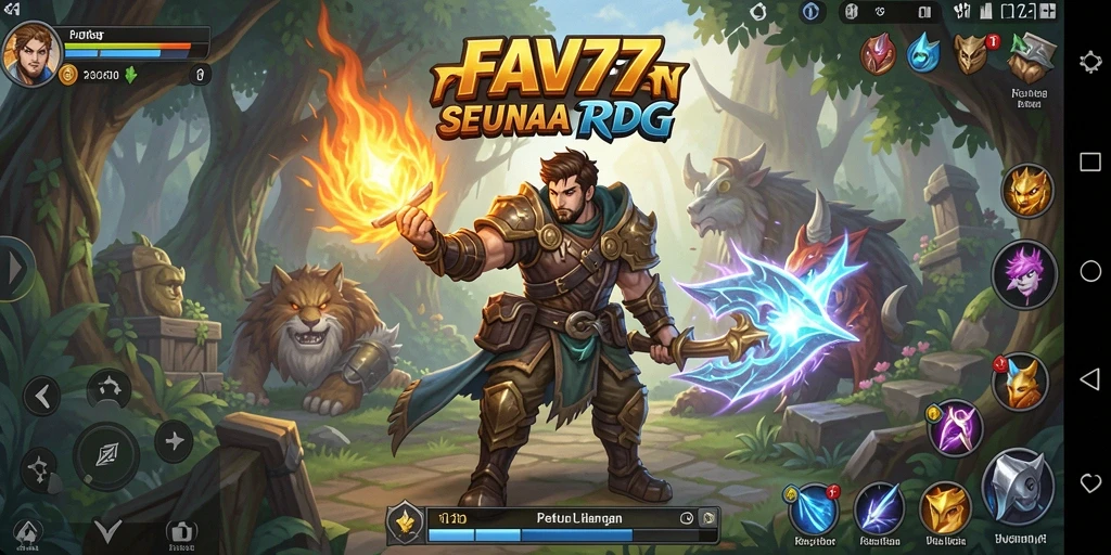 Gameplay FAV77 yang penuh aksi dan strategi RPG.