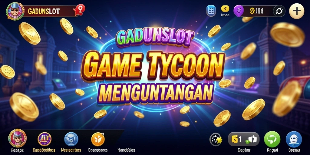 Screenshot GADUNSLOT menampilkan gameplay Tycoon yang menarik.