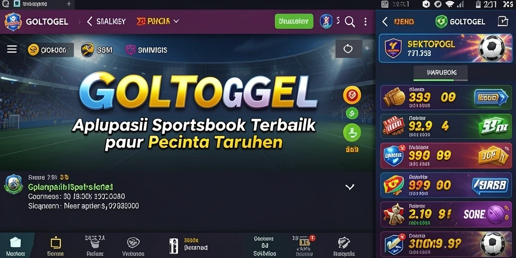 Tangkapan layar menunjukkan tampilan permainan Sportsbook yang mengesankan.