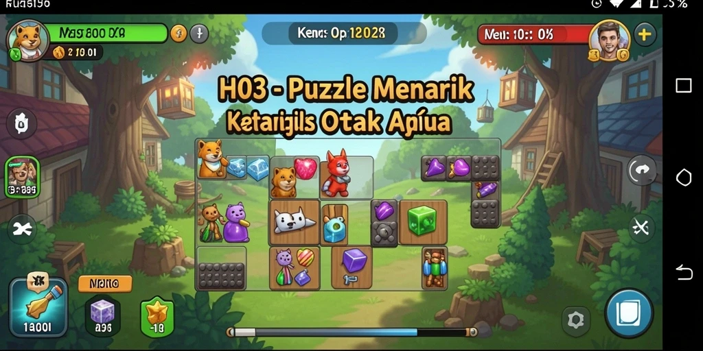 Tampilan gameplay H03 yang memukau dalam menyelesaikan puzzle.