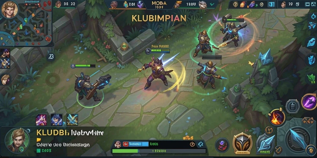 Tampilan gameplay seru dari KLUBIMPIAN yang menegangkan.