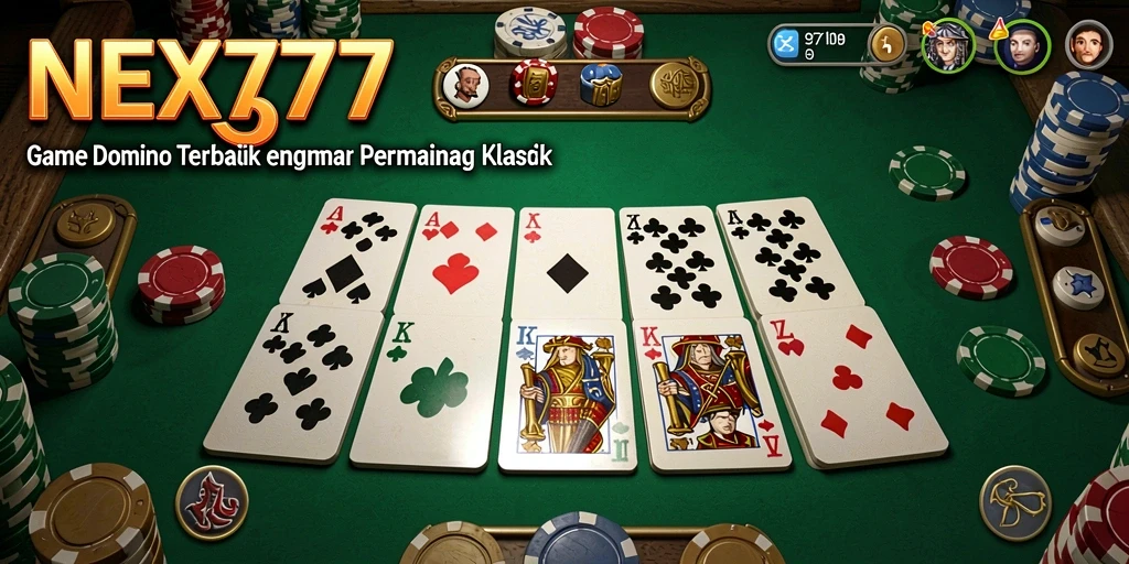Tampilan gameplay NEX777 yang penuh aksi dan strategi permainan Domino.