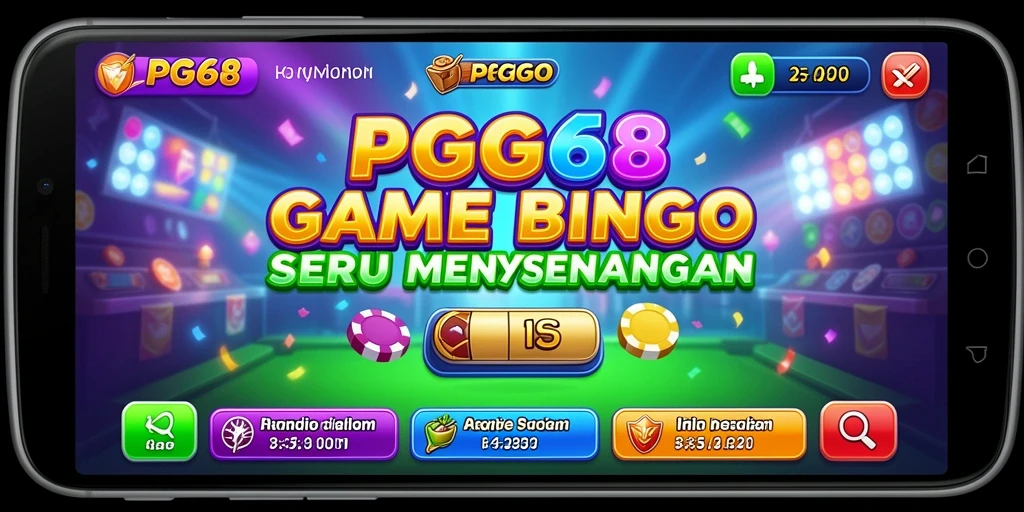 Tampilan gameplay Bingo yang seru dan penuh warna.