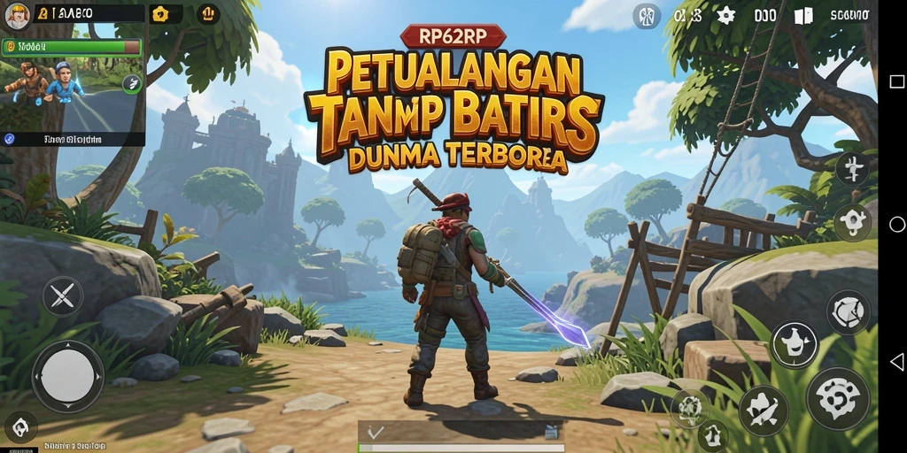 Tampilan gameplay RP62RP yang menakjubkan dalam dunia terbuka.