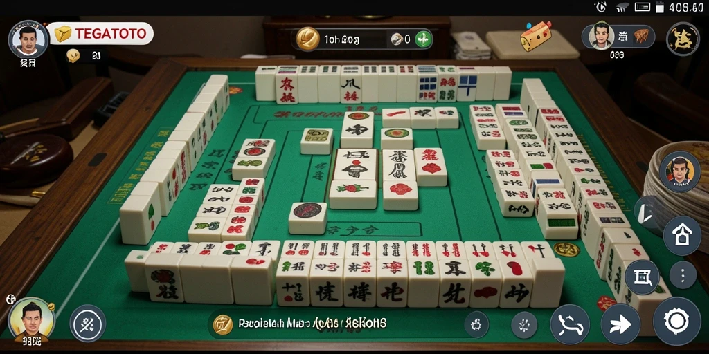 Tampilan gameplay menarik dari TEGALTOTO dengan suasana Mahjong.