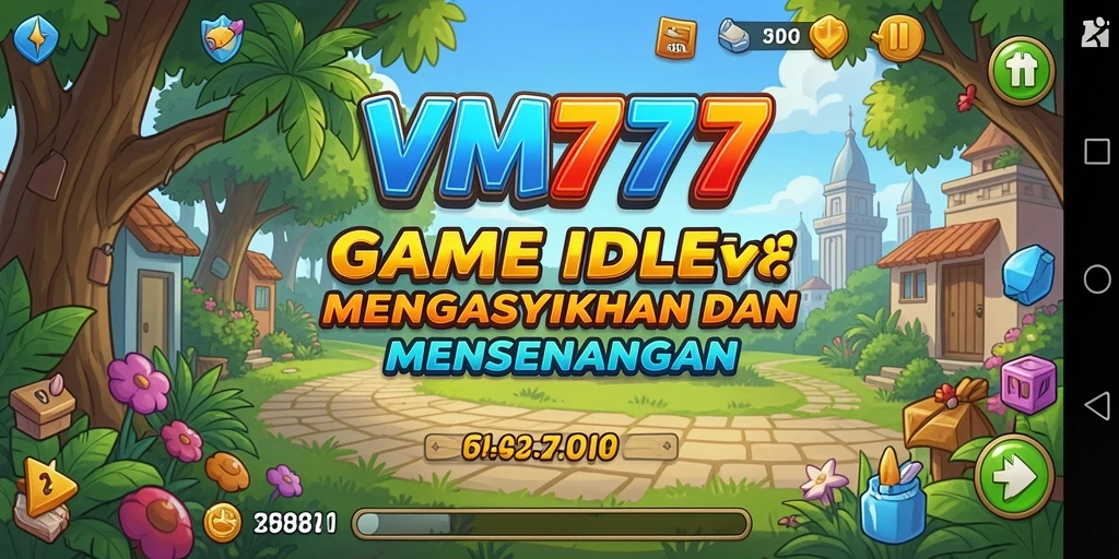 Screenshot gameplay VM777 menampilkan aktivitas Idle yang mengasyikkan.