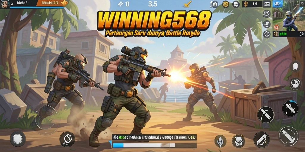 Gameplay seru dan menegangkan di arena Battle Royale.